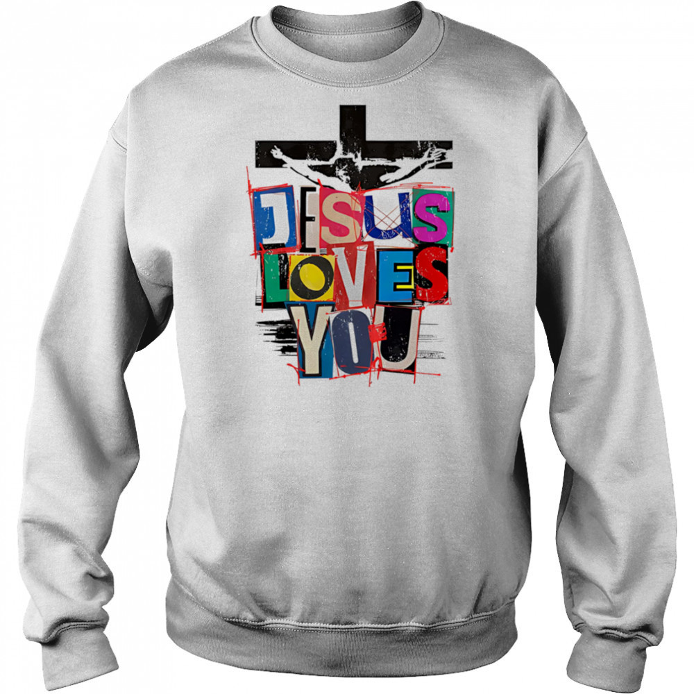 Jesus loves you pride vintage shirt Sweatshirt
