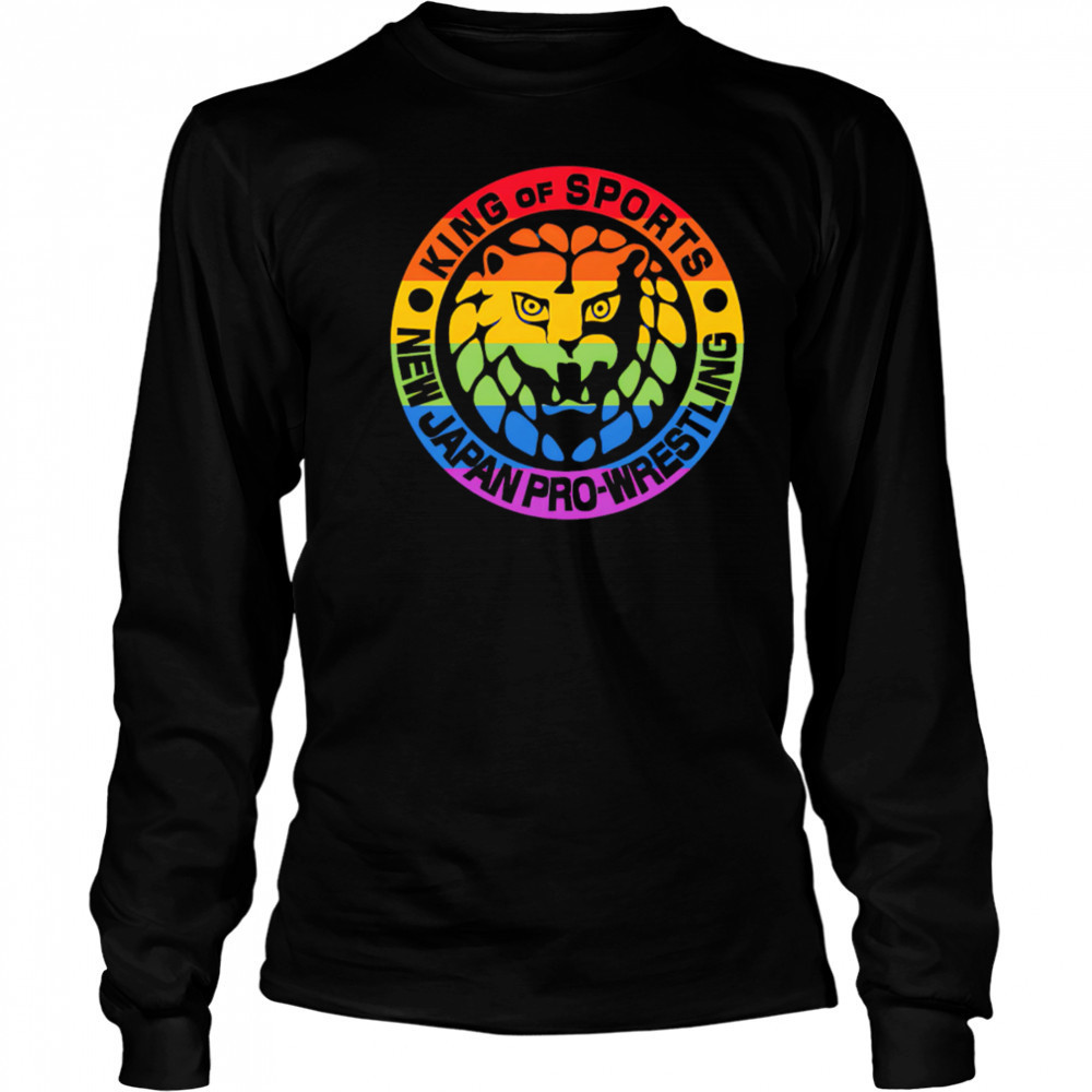 Lion Mark Pride King of sports new Japan pro wrestling shirt Long Sleeved