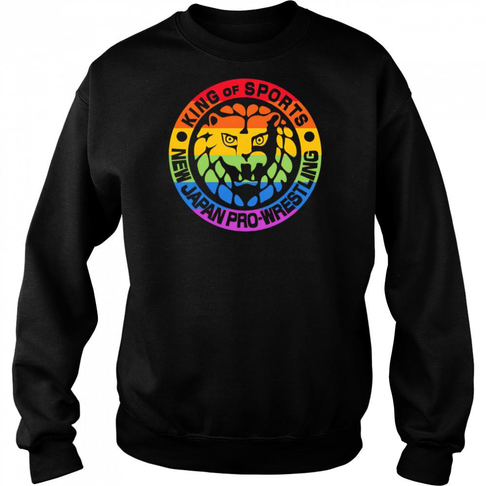 Lion Mark Pride King of sports new Japan pro wrestling shirt Sweatshirt