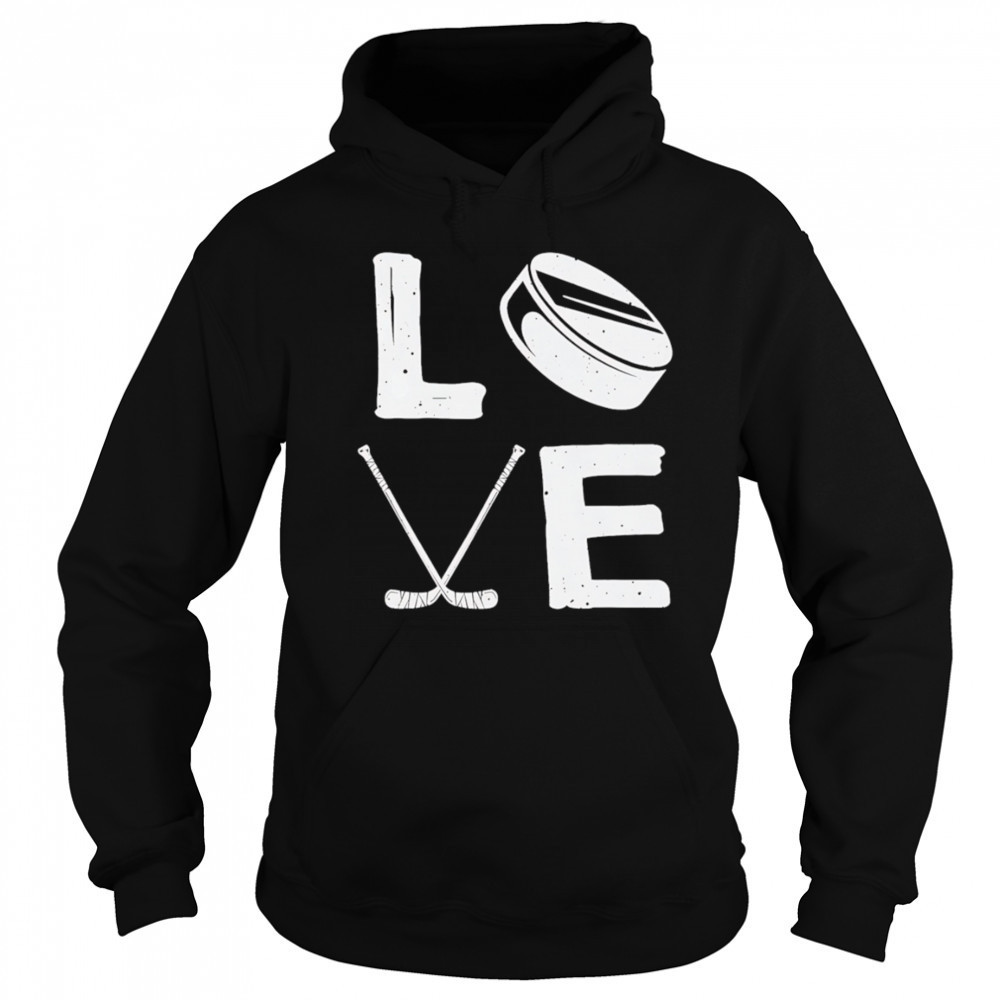 Love hockey retro shirt Hoodie