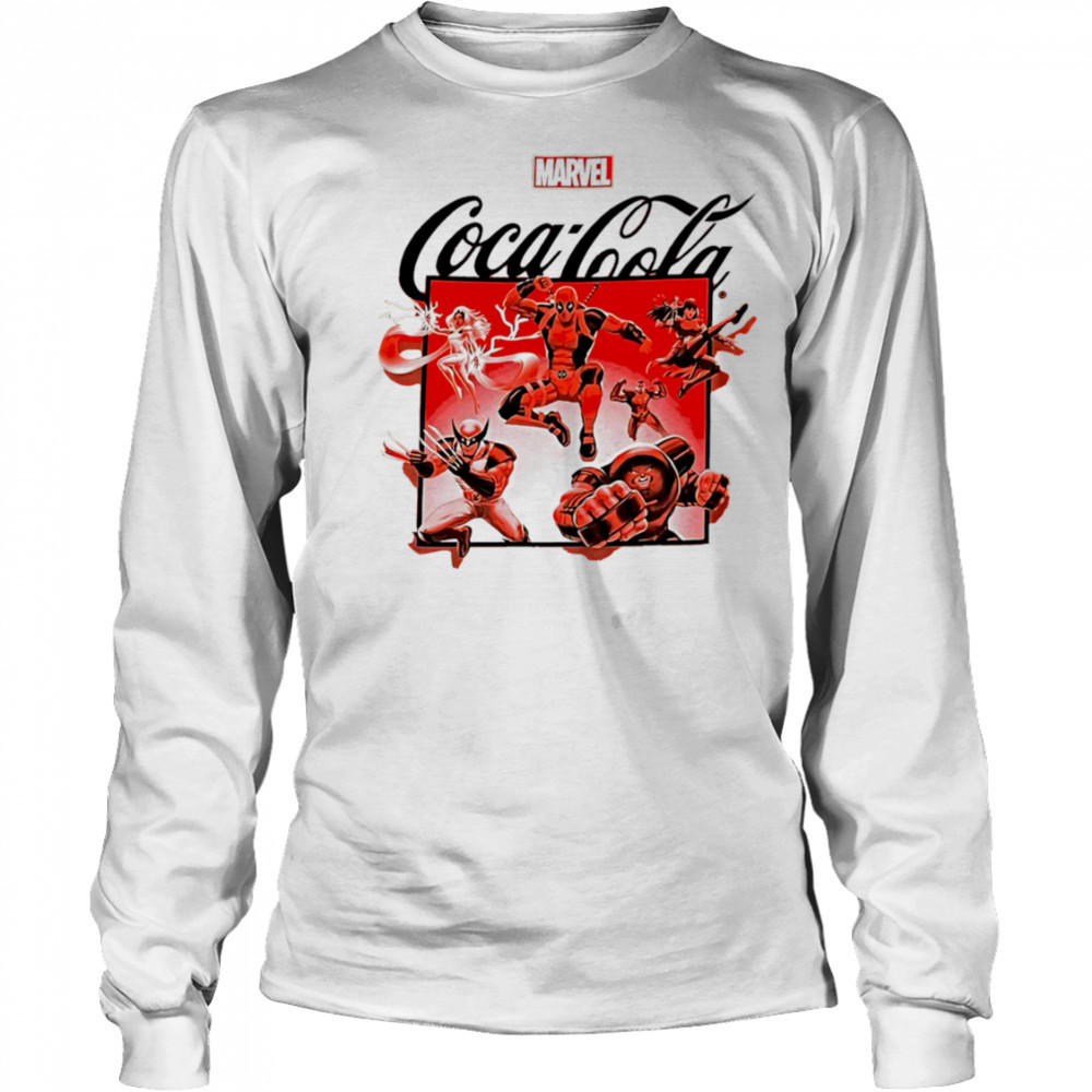 Marvel Coca cola shirt Long Sleeved