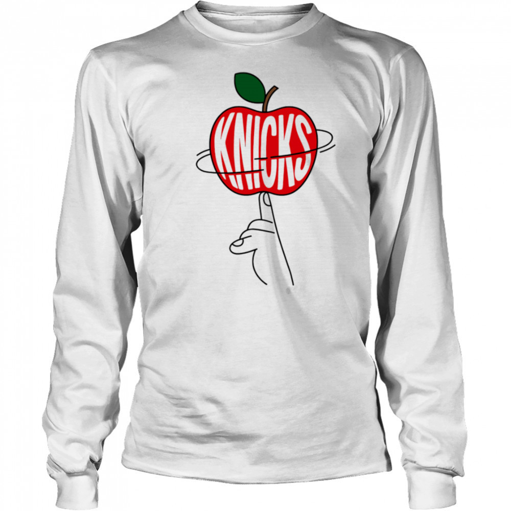 New York Knicks apple shirt Long Sleeved