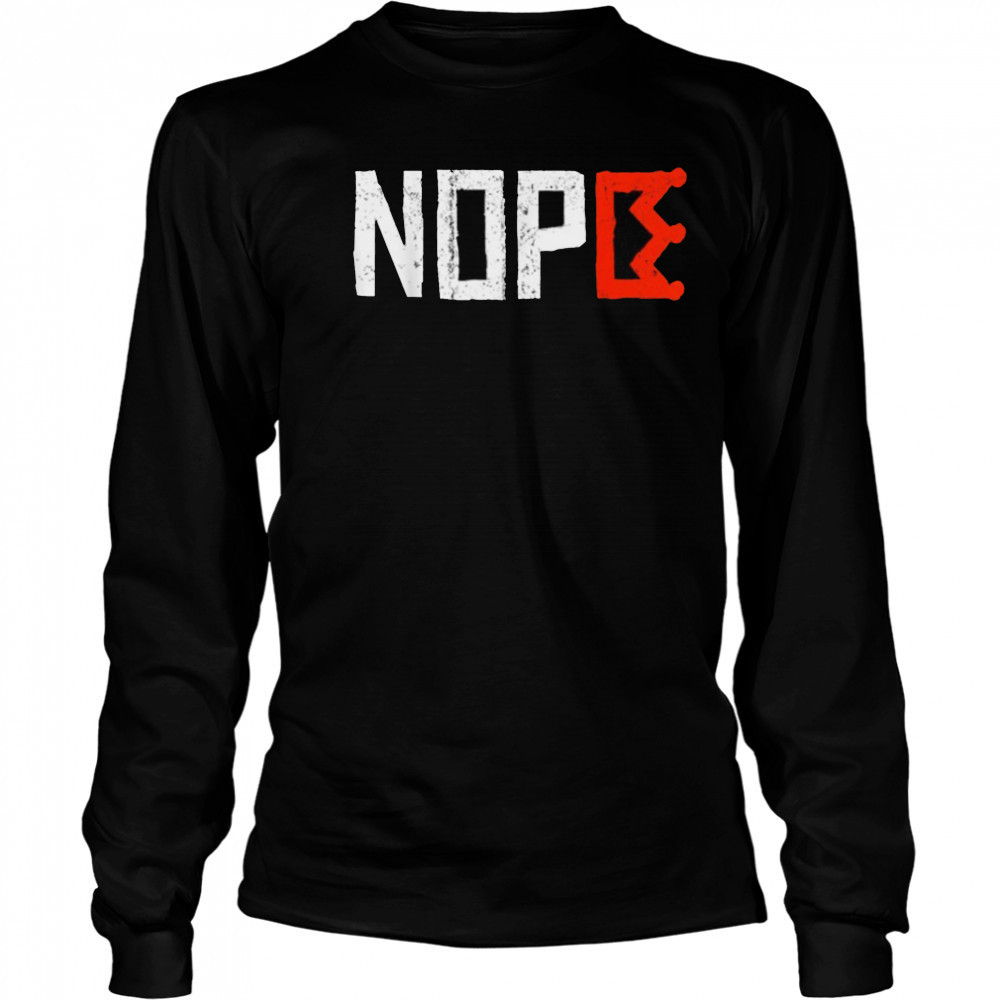 No Kings Nope Protest Sign Horizontal T Shirts Long Sleeved