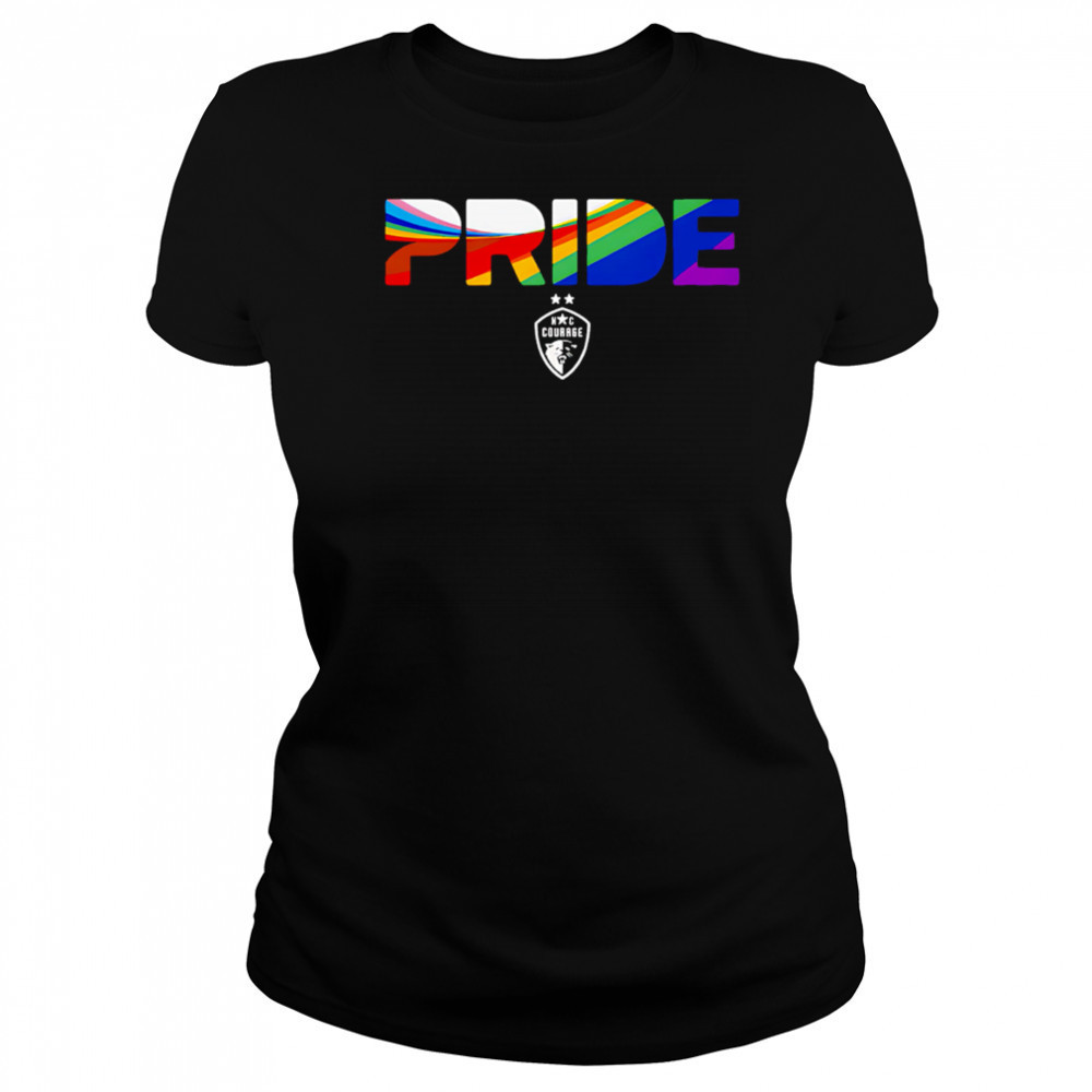 North Carolina Courage Pride Stripes 2025 shirt Women's T-shirt
