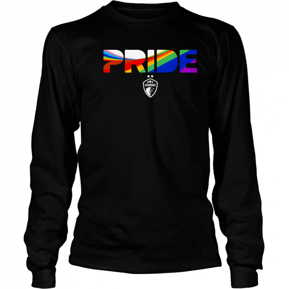 North Carolina Courage Pride Stripes 2025 shirt Long Sleeved