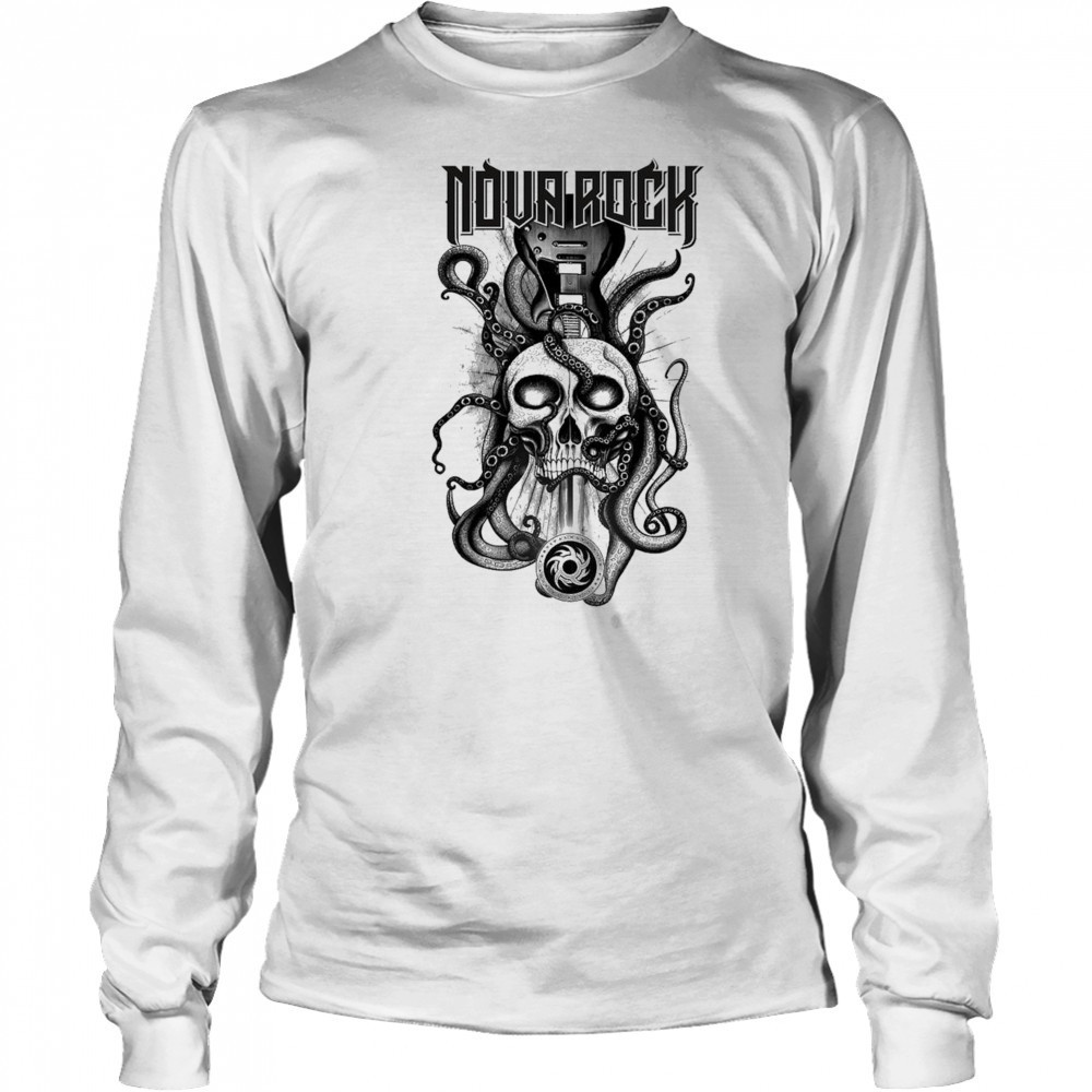 Nova Rock 2025 At Pannonia Fields In Nickelsdorf Austria On June 11-14 2025 Sword Skull Shirt Long Sleeved
