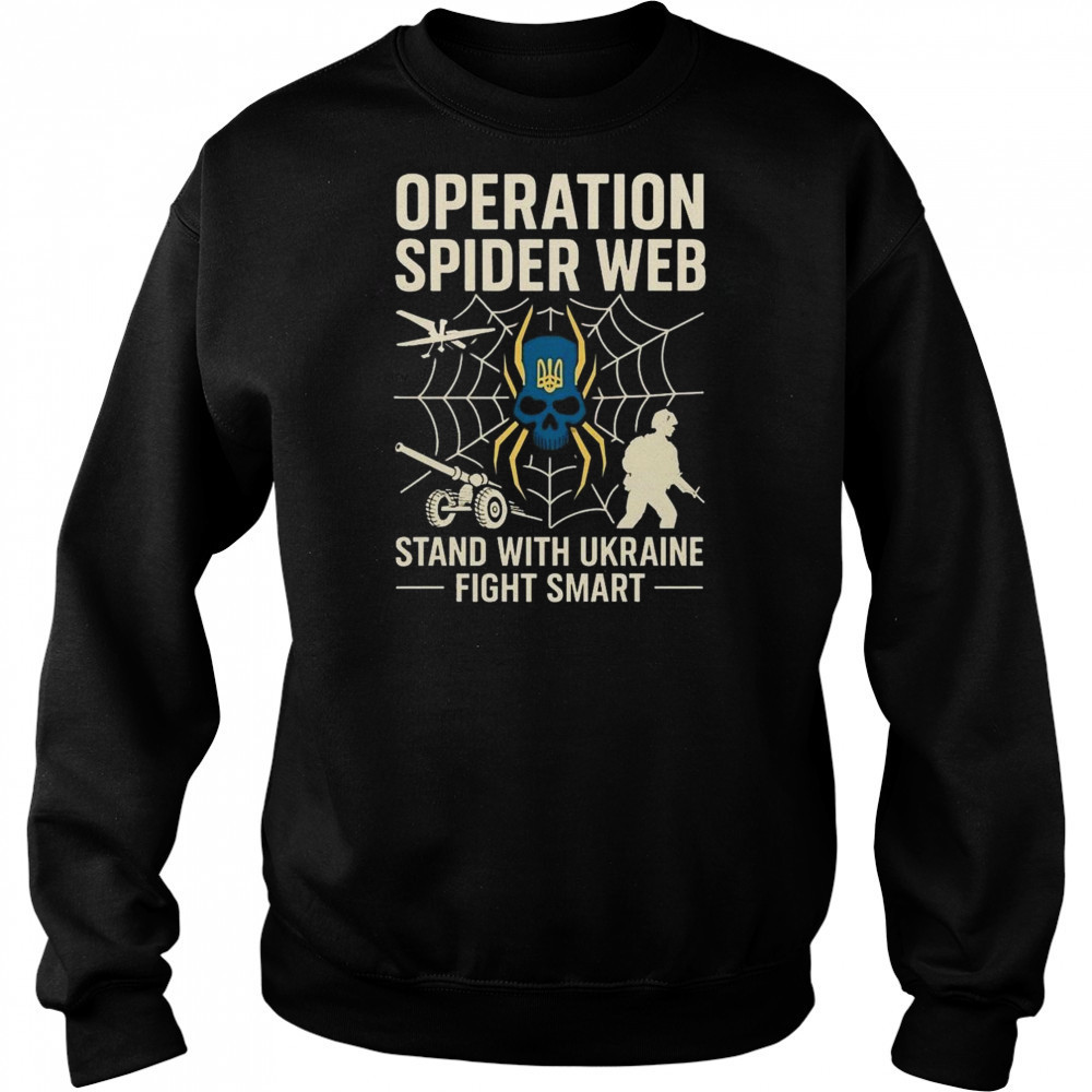 Operation Spider Web Ukraine Stand With Ukraine Military Support Shirt Sweatshirt