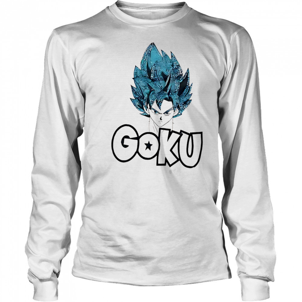 Rhinestone SSJSS Goku shirt Long Sleeved