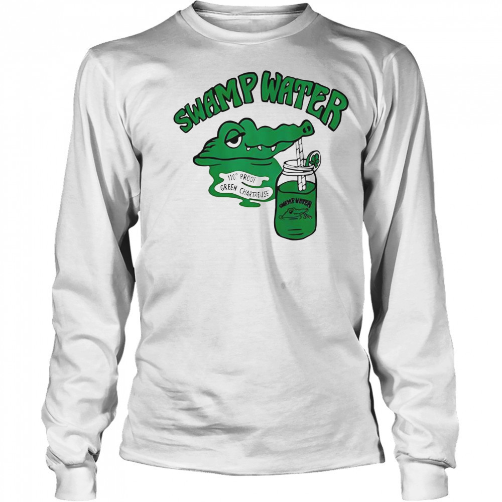 Swamp Water 110 Proof Green Chartreuse T-Shirt Long Sleeved