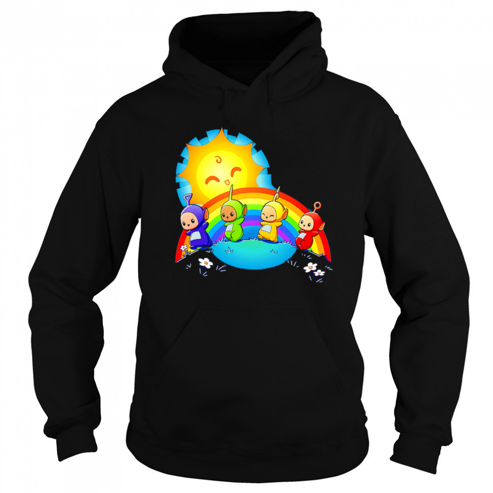 Teletubbies funny rainbow sun shirt Hoodie