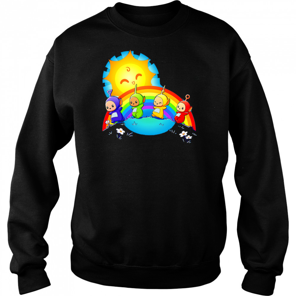 Teletubbies funny rainbow sun shirt Sweatshirt