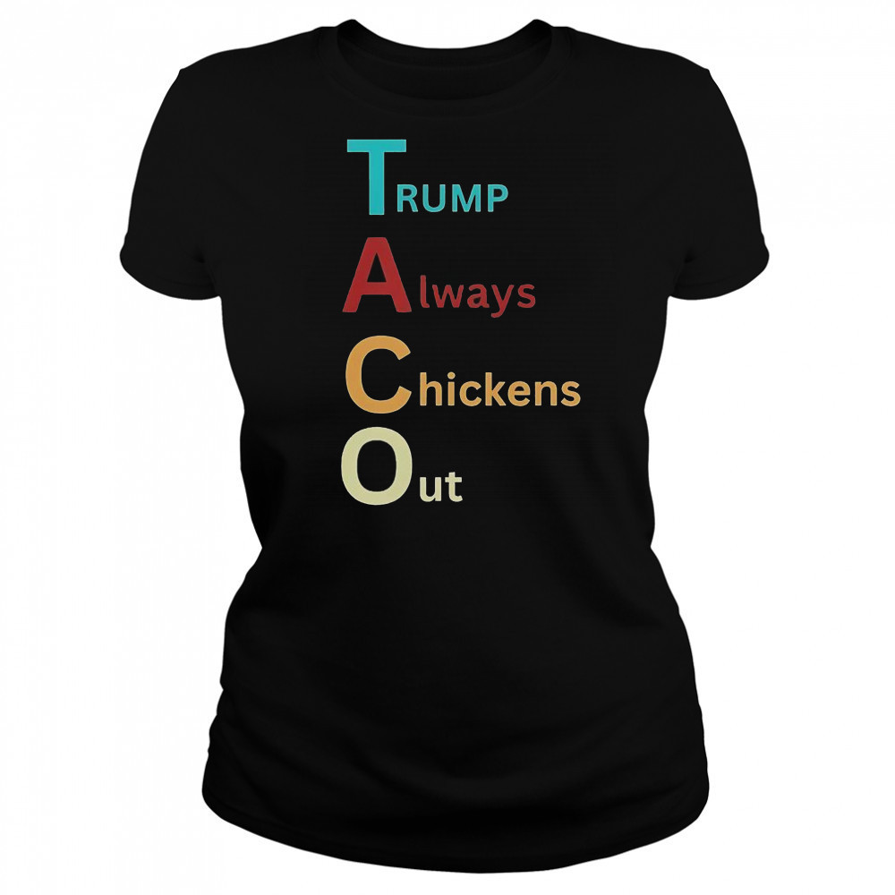 Trump Taco Trade Trump Always Chickens Out T-Shirt Women's T-shirt