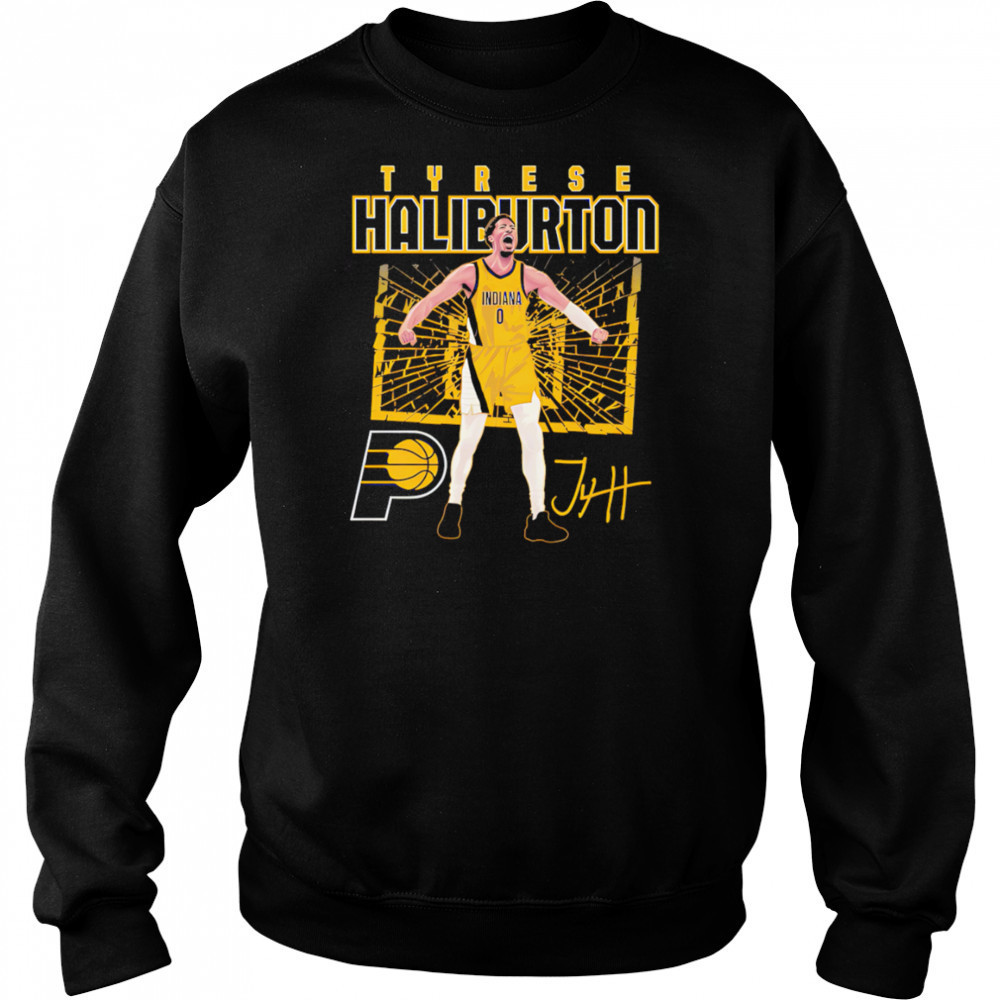 Tyrese Haliburton Indiana Pacers Shattered shirt Sweatshirt