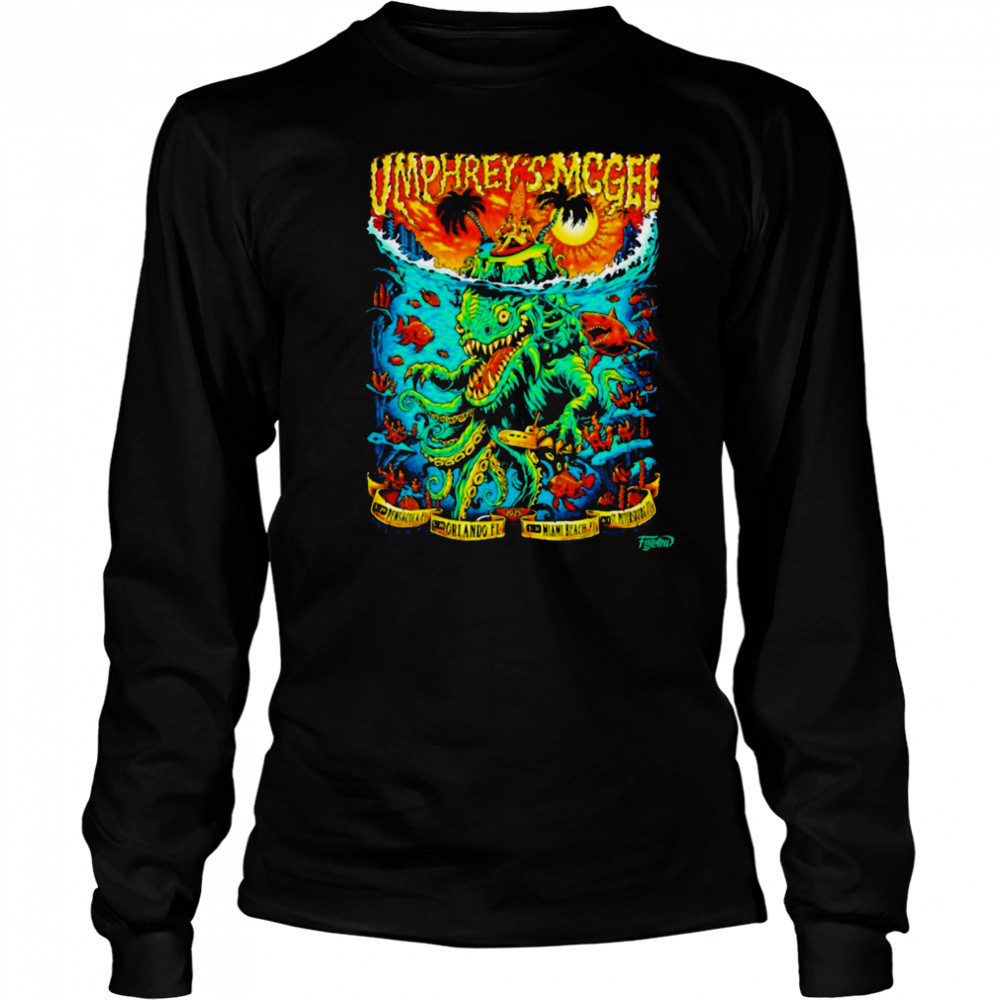 Umphrey’s McGee Summer 2025 Tour Florida Orlando FL Miami Beach FL T shirts Long Sleeved