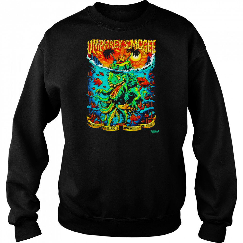 Umphrey’s McGee Summer 2025 Tour Florida Orlando FL Miami Beach FL T shirts Sweatshirt
