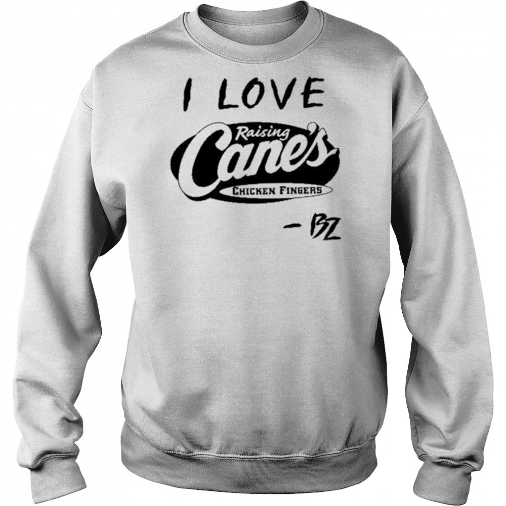 Bailey Zimmerman Wearing I Love Raising Cane’s Chicken Fingers shirt Sweatshirt