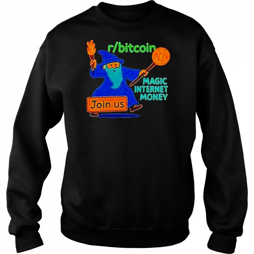 Bitcoin Wizard Magic Internet Money Shirt Sweatshirt