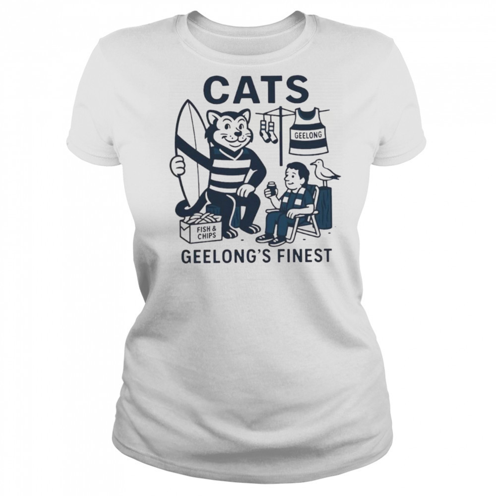 Cats Geelong’s finest cartoon shirt Women's T-shirt