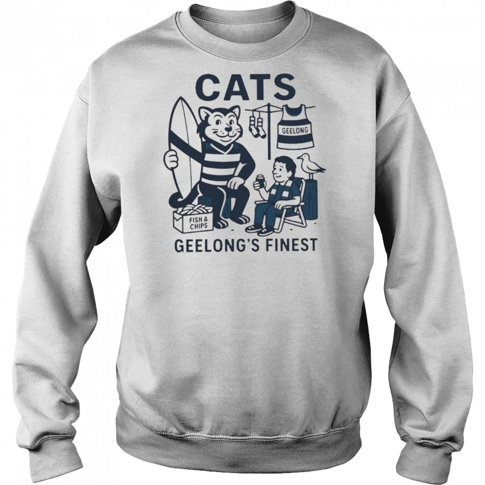 Cats Geelong’s finest cartoon shirt Sweatshirt