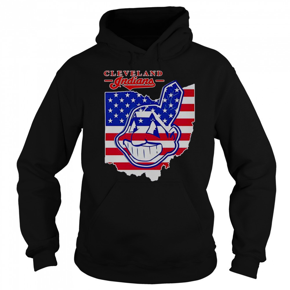 Cleveland Indians Map T-Shirt Hoodie