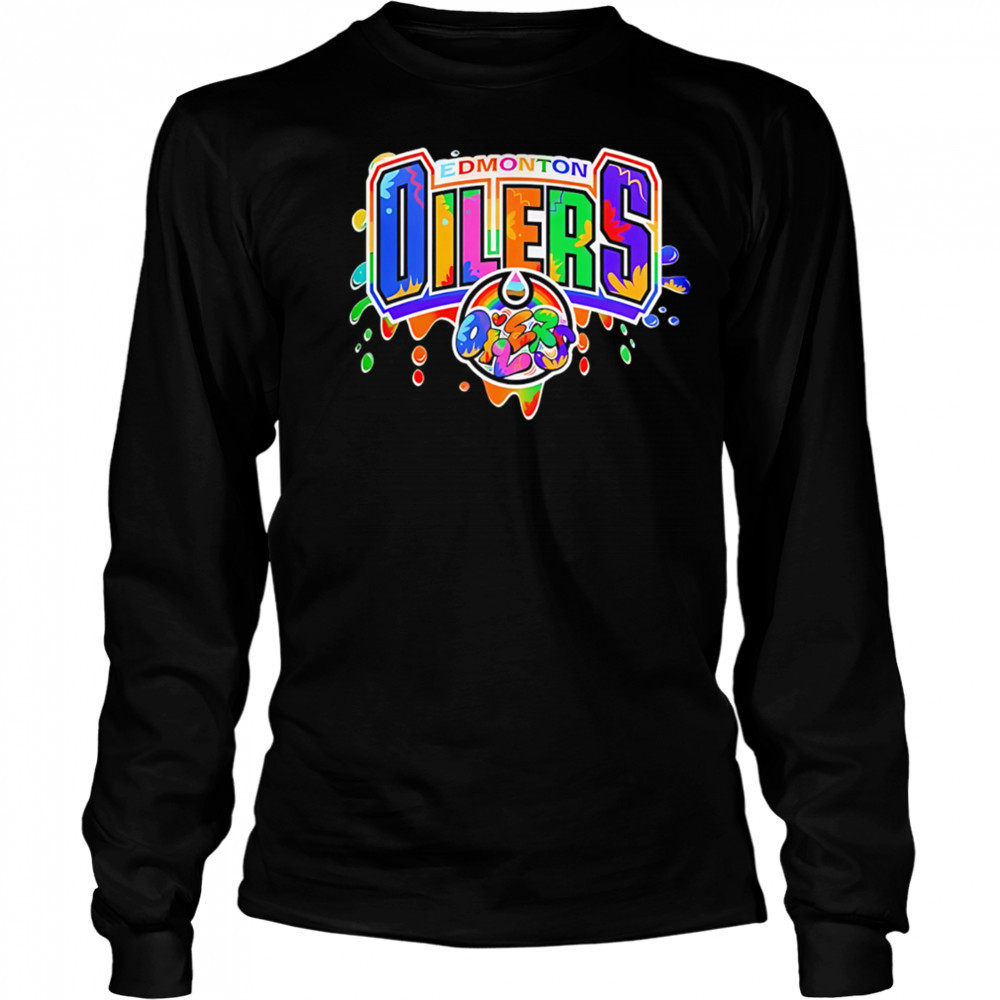 Edmonton Oilers x 2025 Pride Month Personalized Graffiti shirt Long Sleeved