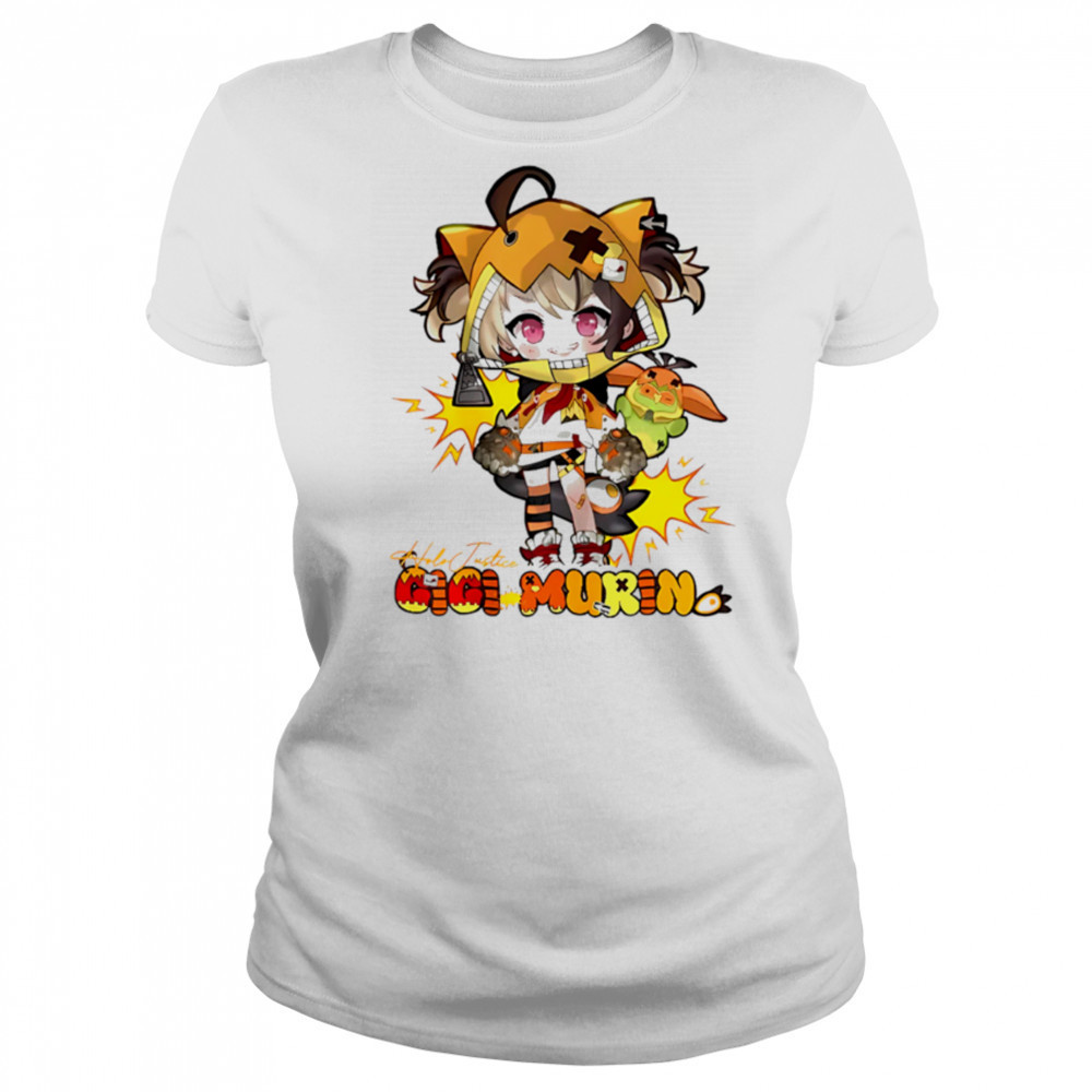 GigI murin holo justice hololive fan name shirt Women's T-shirt