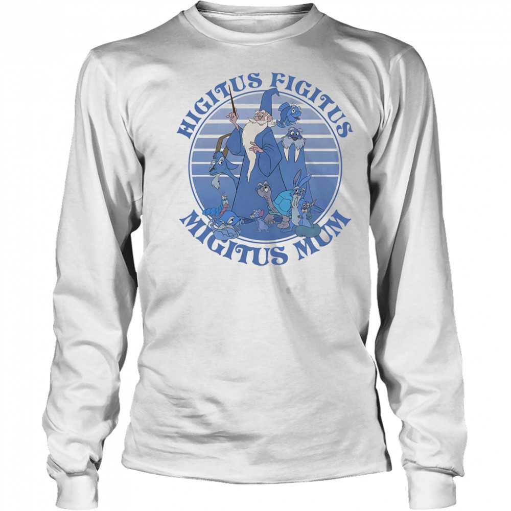 Higitus Figitus Migitus Mum Merlin retro shirt Long Sleeved