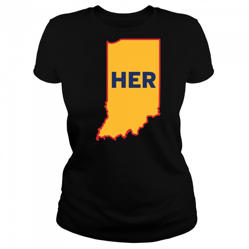 Joey Chestnut Her Indiana Map 2025 Shirt Women's T-shirt