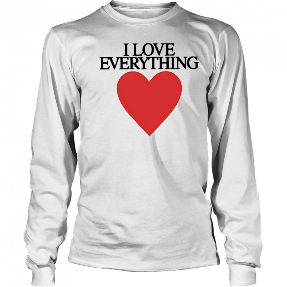 Mira joyce I love everything heart shirt Long Sleeved