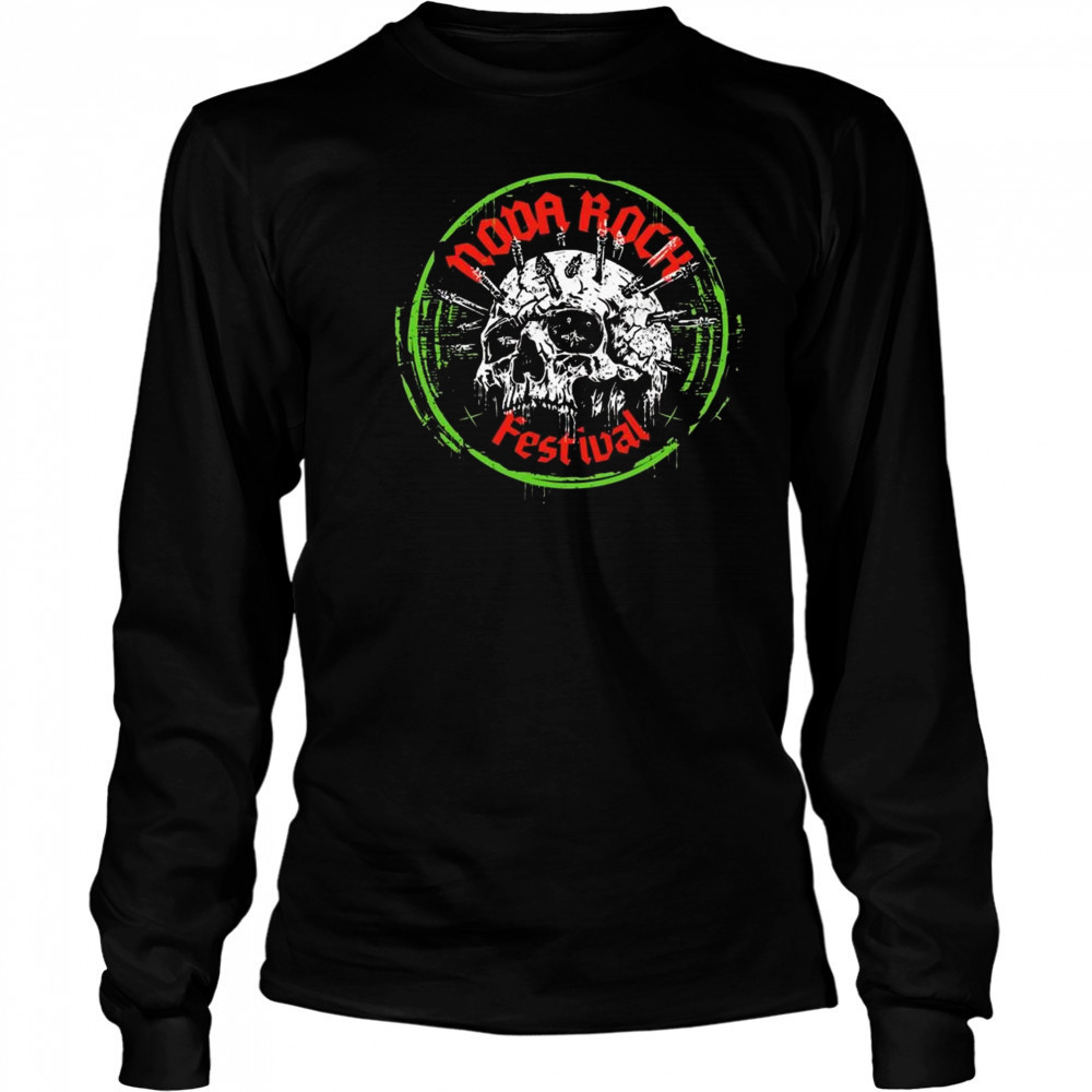 Nova Rock 2025 At Pannonia Fields In Nickelsdorf Austria On June 11-14 2025 Acid Skull Shirt Long Sleeved