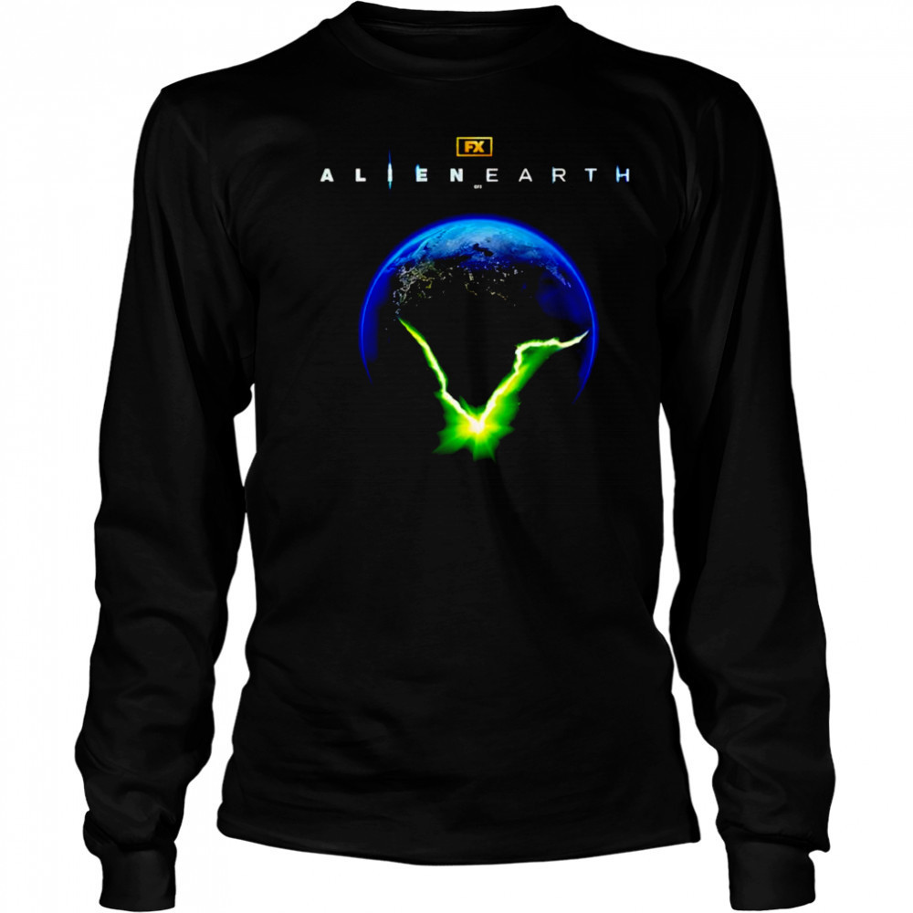 Alien Earth Cracked Earth shirt Long Sleeved
