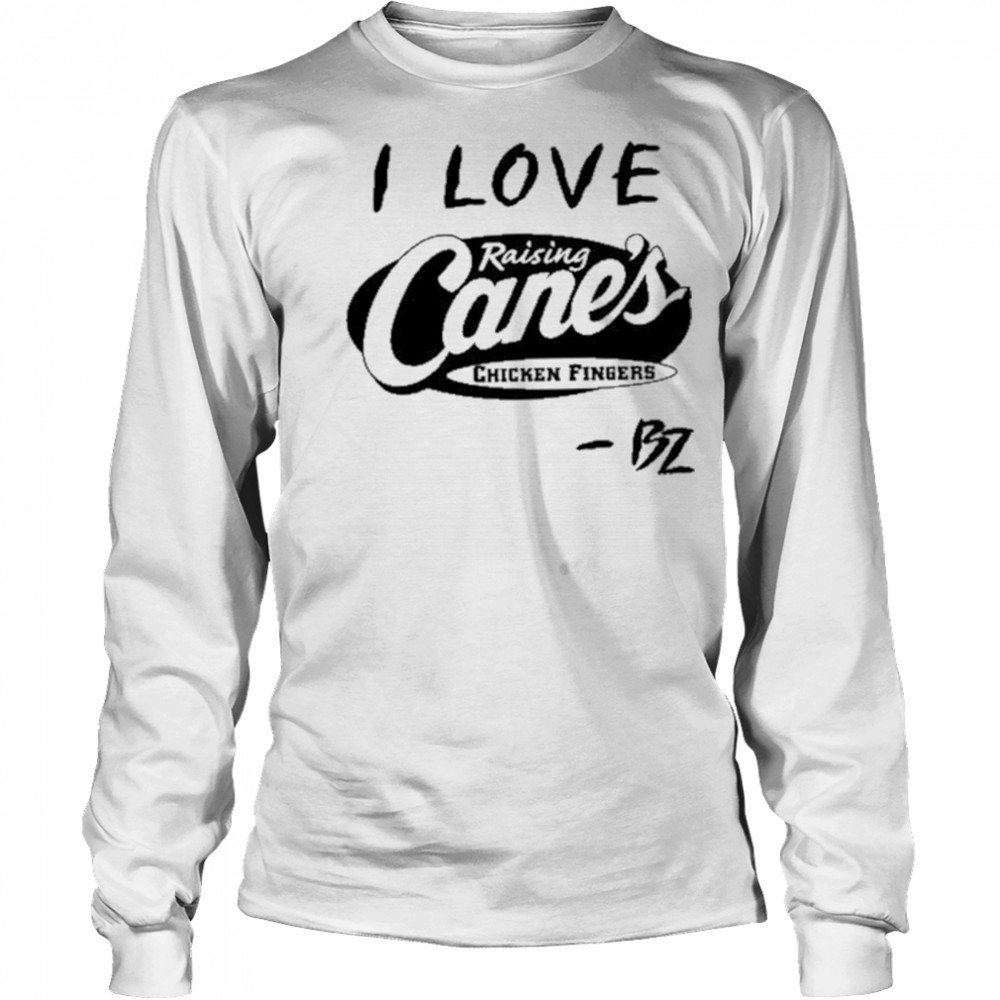 Bailey Zimmerman Wearing I Love Raising Cane’s Chicken Fingers shirt Long Sleeved