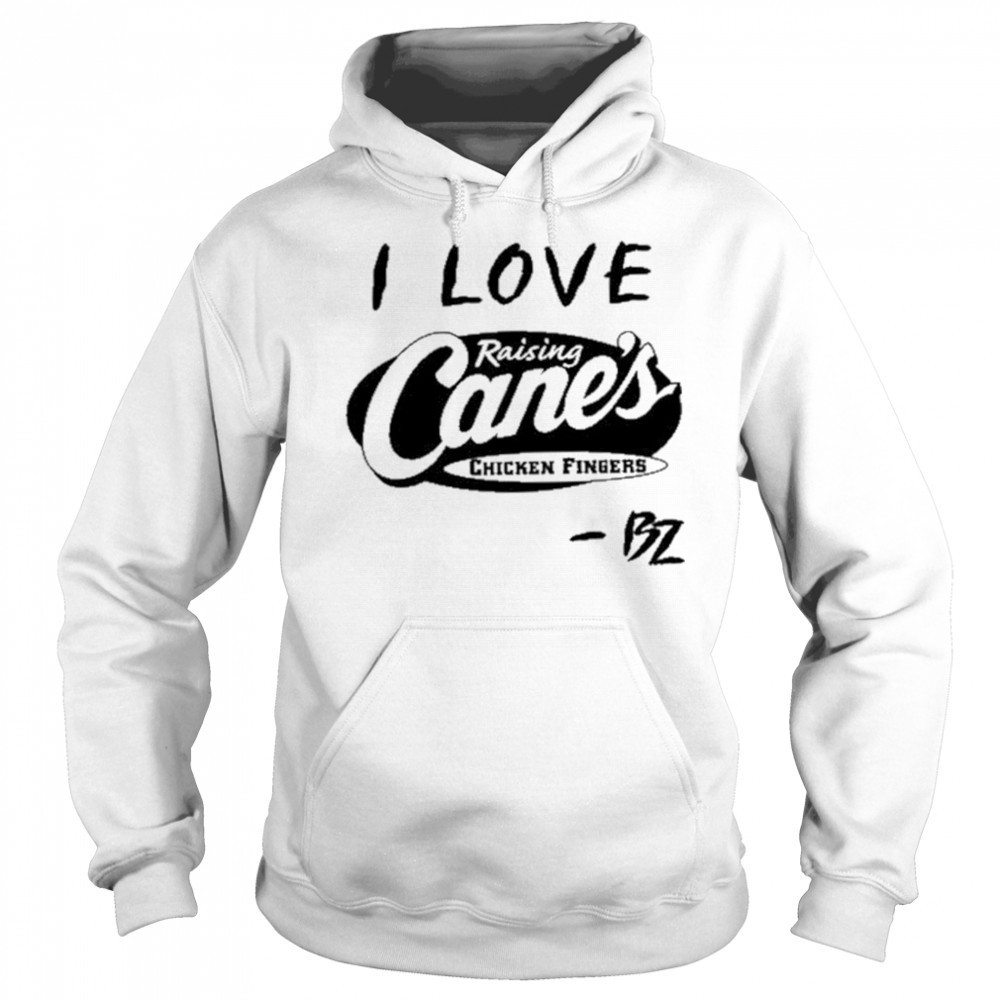 Bailey Zimmerman Wearing I Love Raising Cane’s Chicken Fingers shirt Hoodie