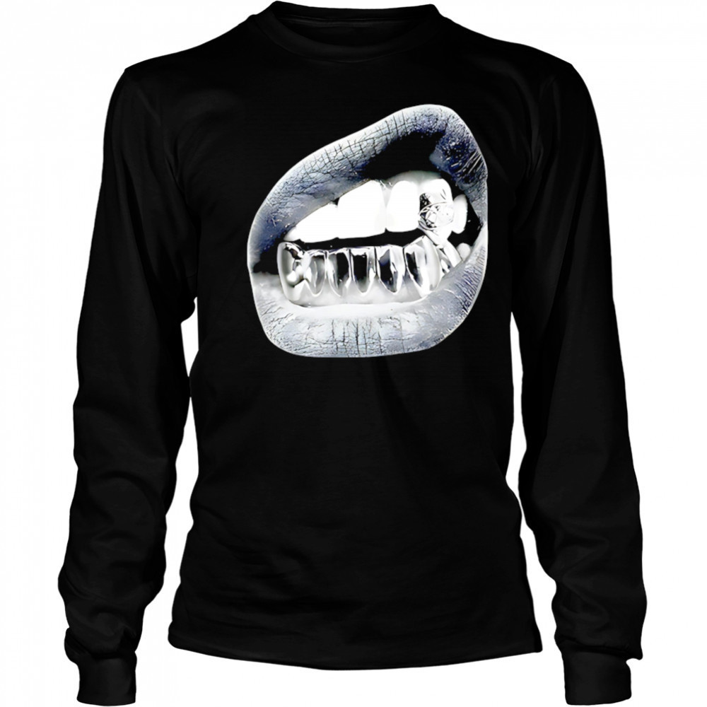 Big Lips Y2k Mouth vintage shirt Long Sleeved