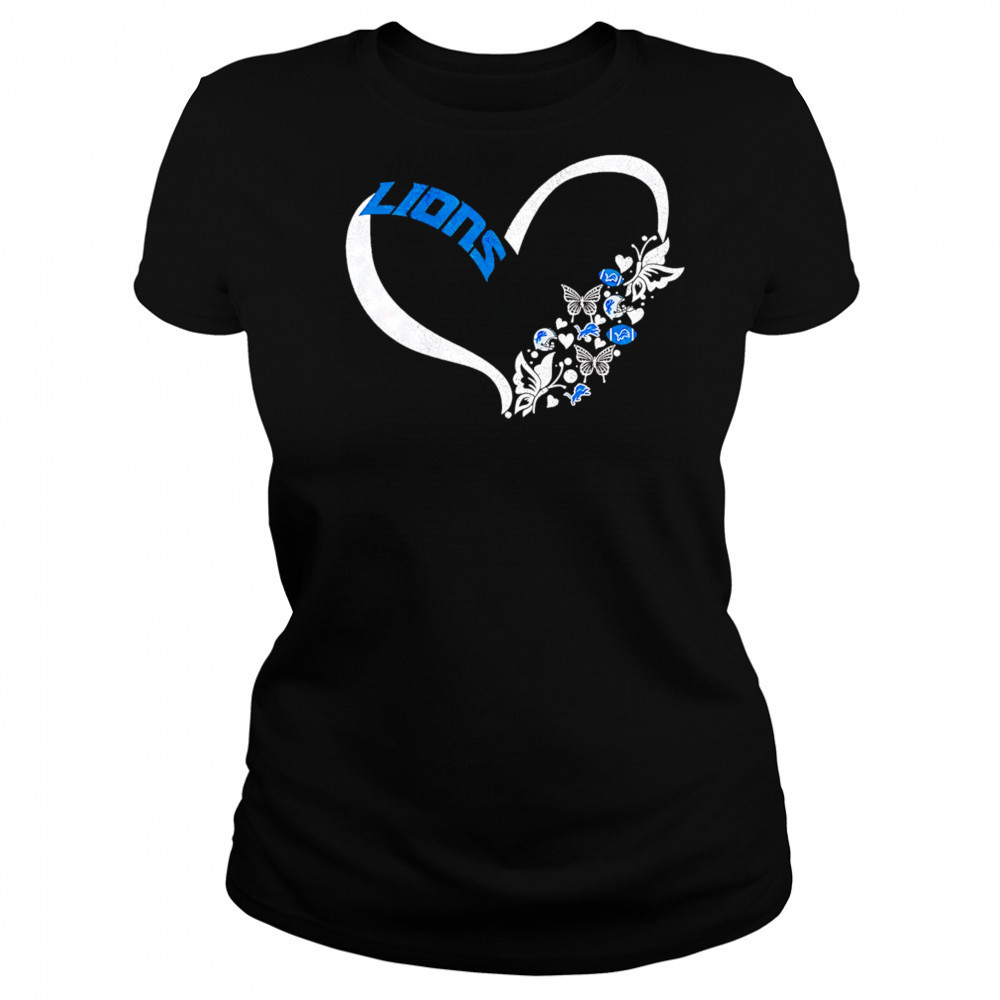Butterflies in my stomach detroit lions NFL shirt Women's T-shirt