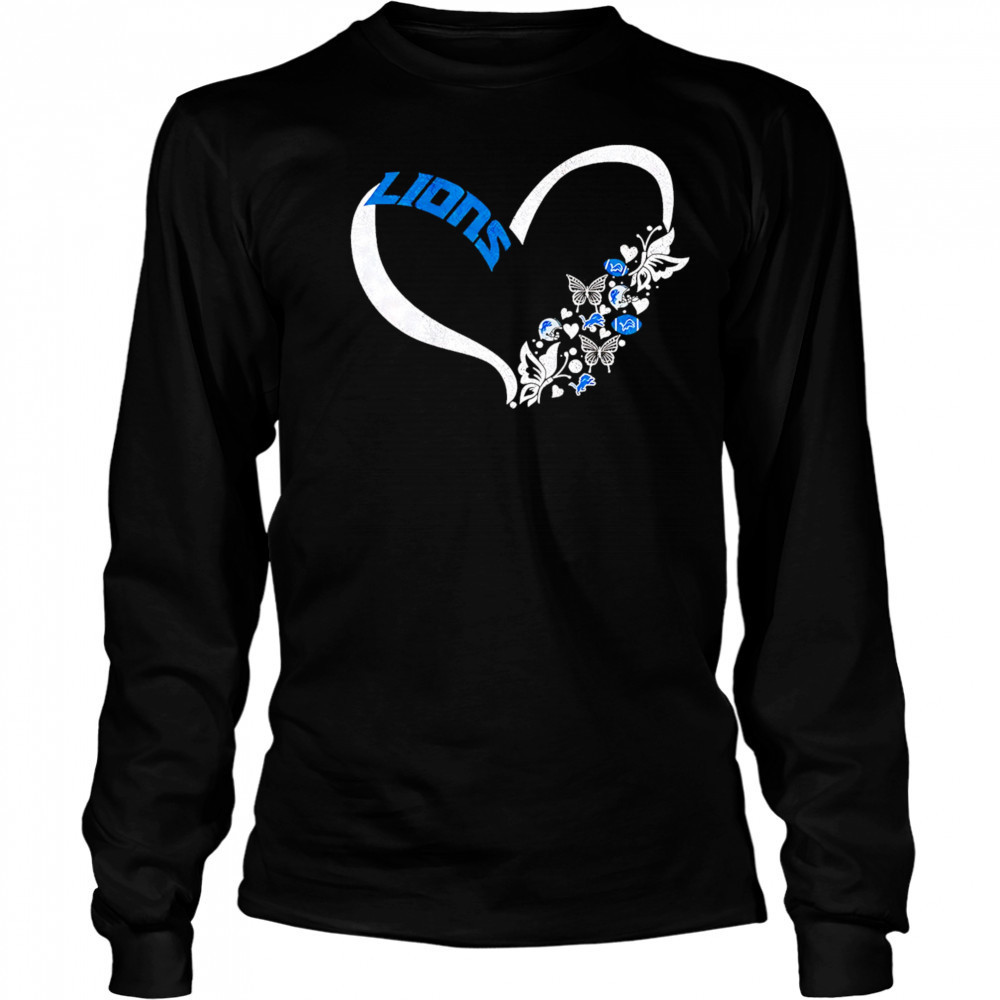 Butterflies in my stomach detroit lions NFL shirt Long Sleeved