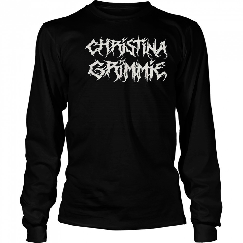Christina Grimmie Metal Logo T-shirt Long Sleeved