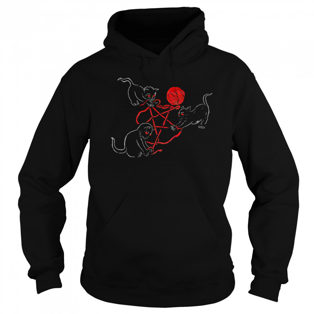 Demonic Cats star roll of wool shirt Hoodie