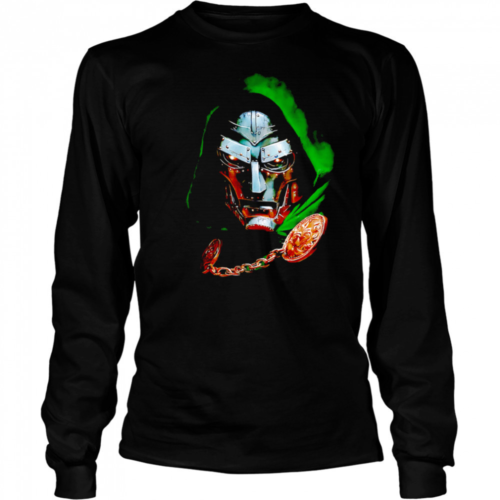 Doctor Doom big face robot shirt Long Sleeved