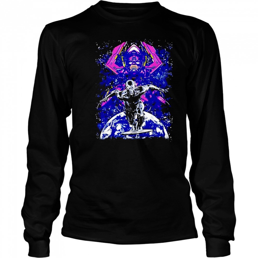 Harbinger of Doom Galactus and Silver Surfer shirt Long Sleeved