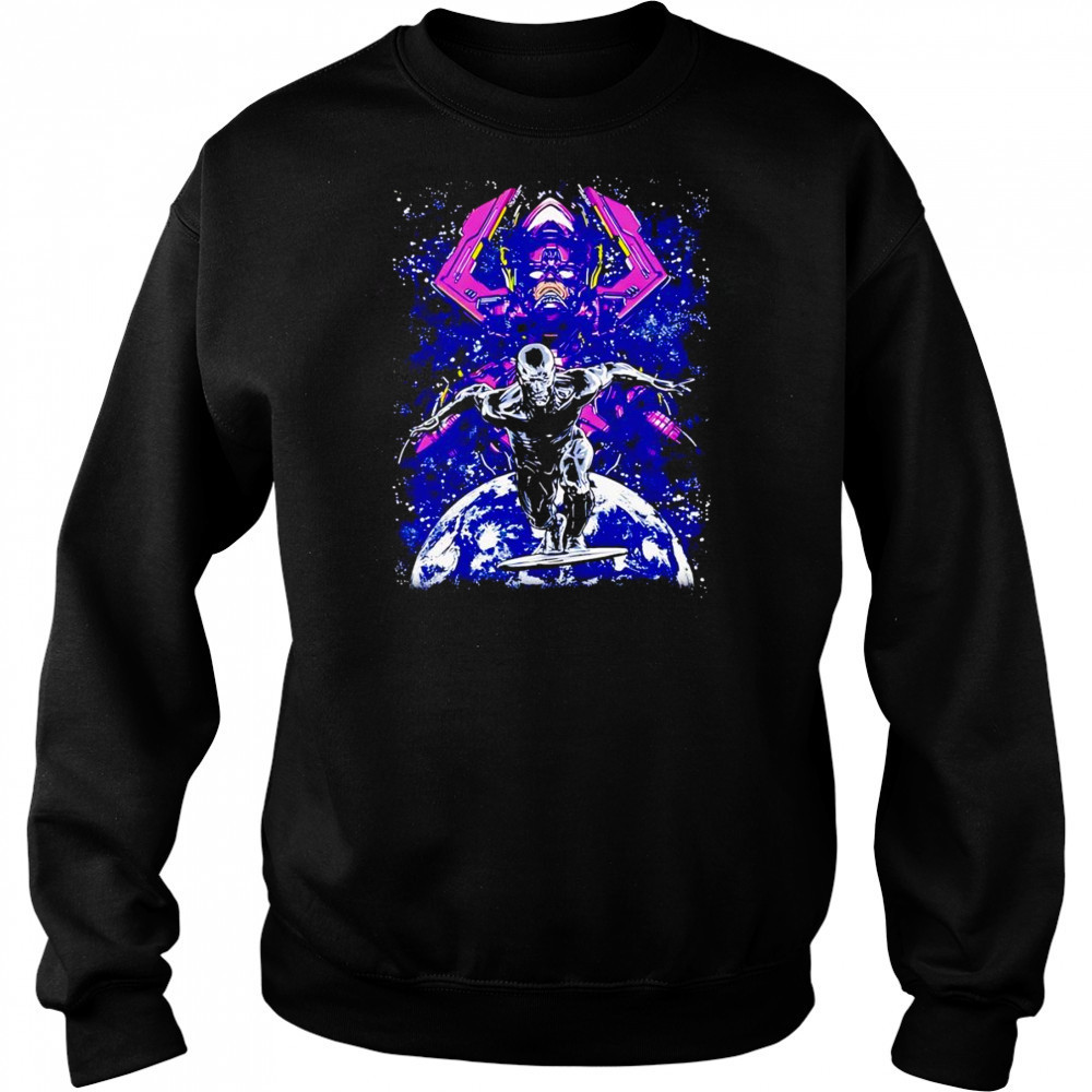 Harbinger of Doom Galactus and Silver Surfer shirt Sweatshirt