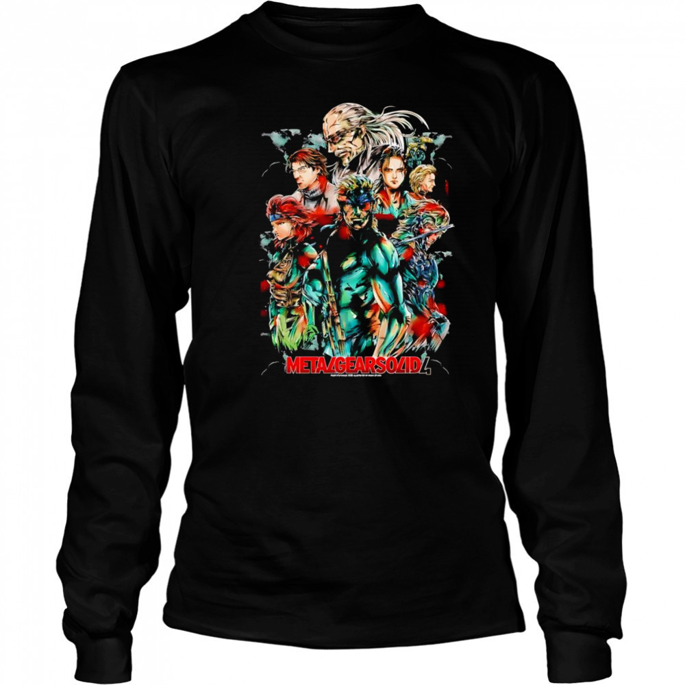 Metal Gear Solid 4 characters shirt Long Sleeved