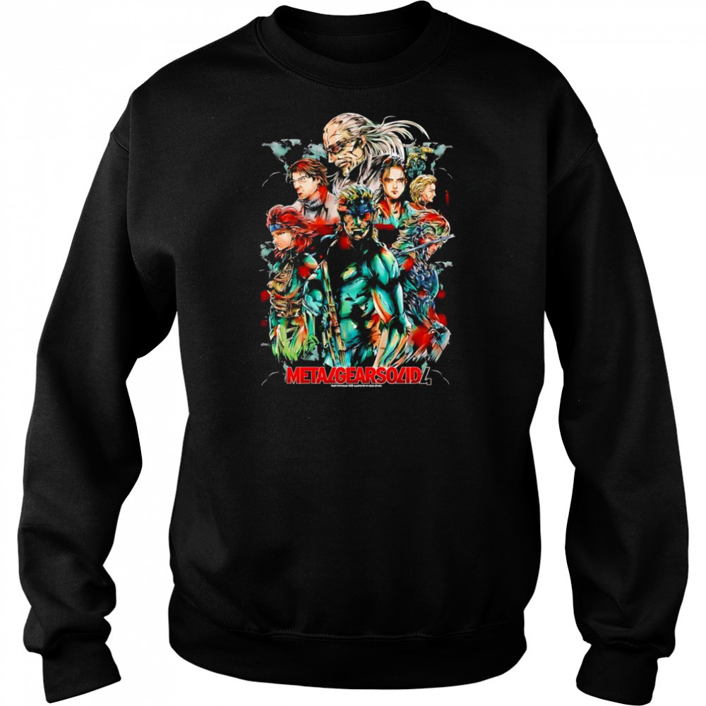 Metal Gear Solid 4 characters shirt Sweatshirt