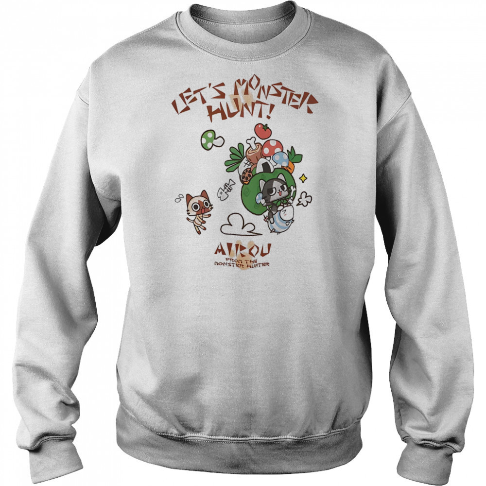 Monster Hunter Diary Airou Felyne shirt Sweatshirt