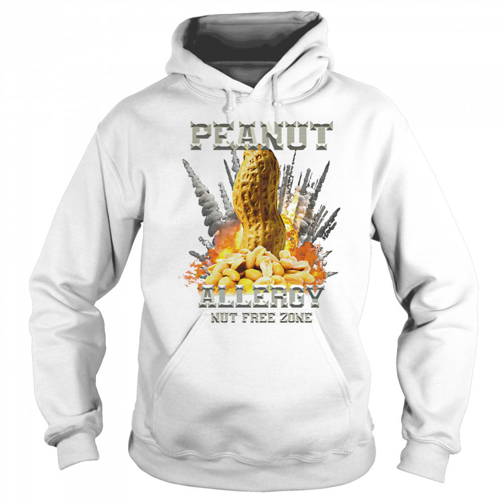 Peanut allergy nut free zone shirt Hoodie