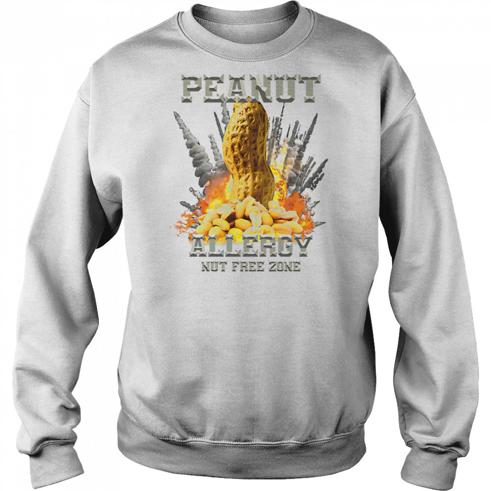 Peanut allergy nut free zone shirt Sweatshirt