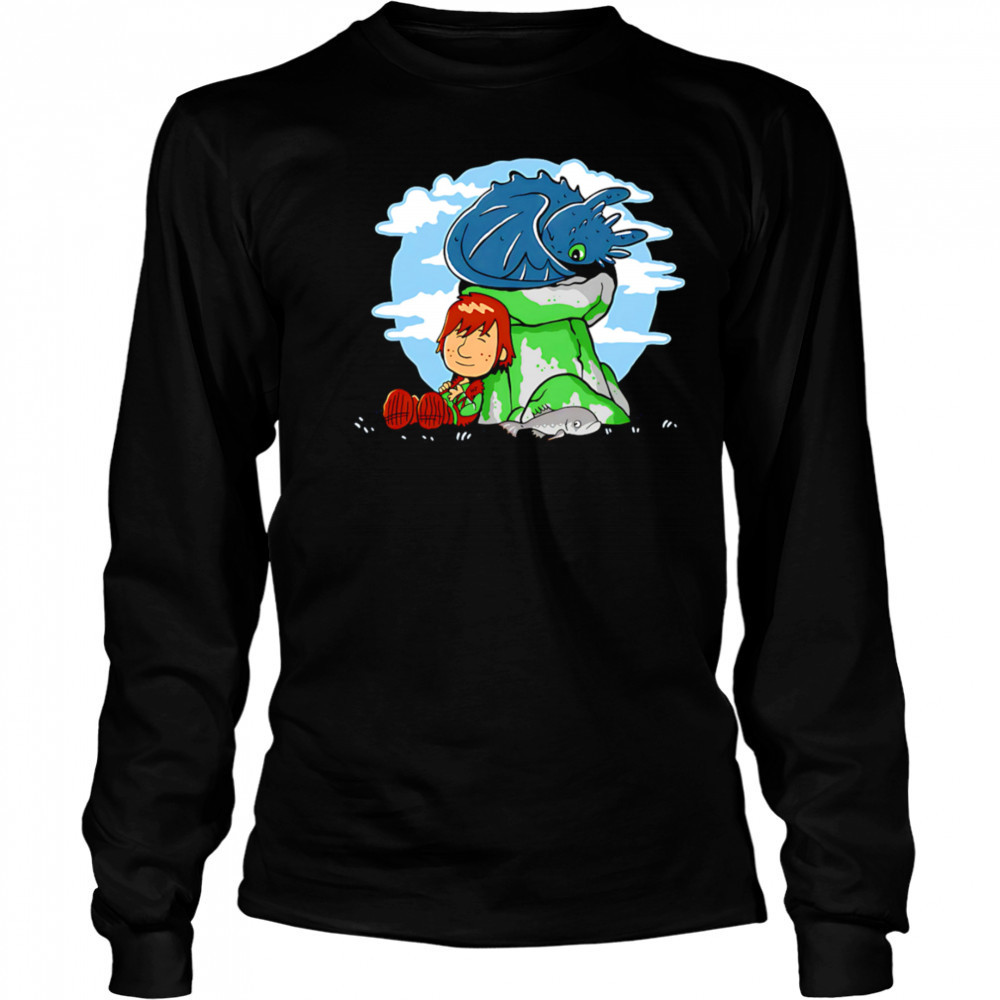 Relaxing With My Dragon shirt Long Sleeved