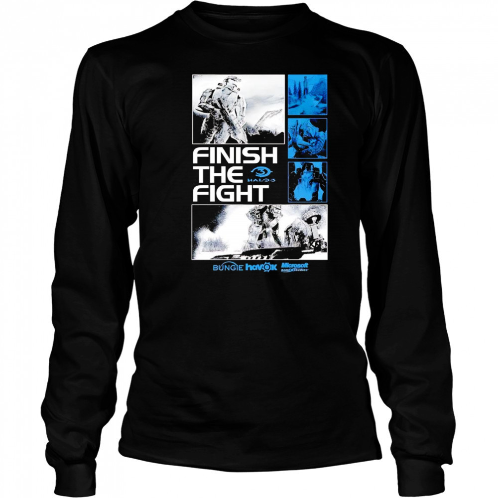 Finish the fight Halo 3 shirt Long Sleeved