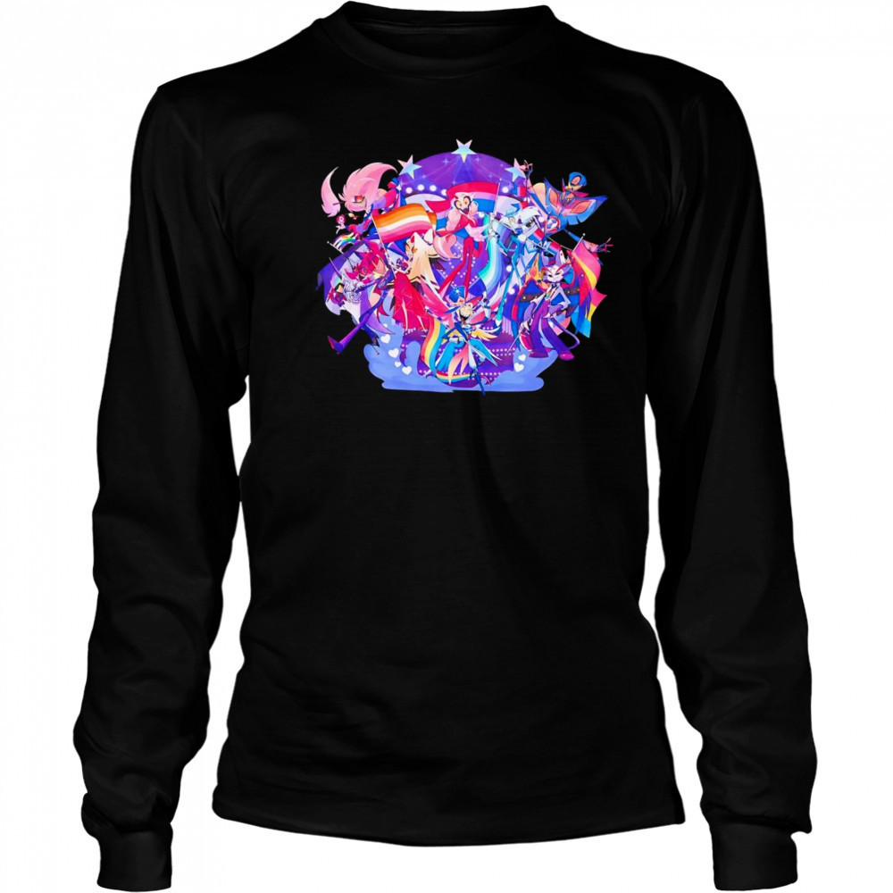 Hazbin Hotel all characters shirt Long Sleeved