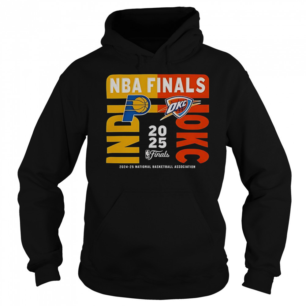 2025 NBA Finals Matchup Indiana Pacers Vs OKC Thunder T-Shirt Hoodie